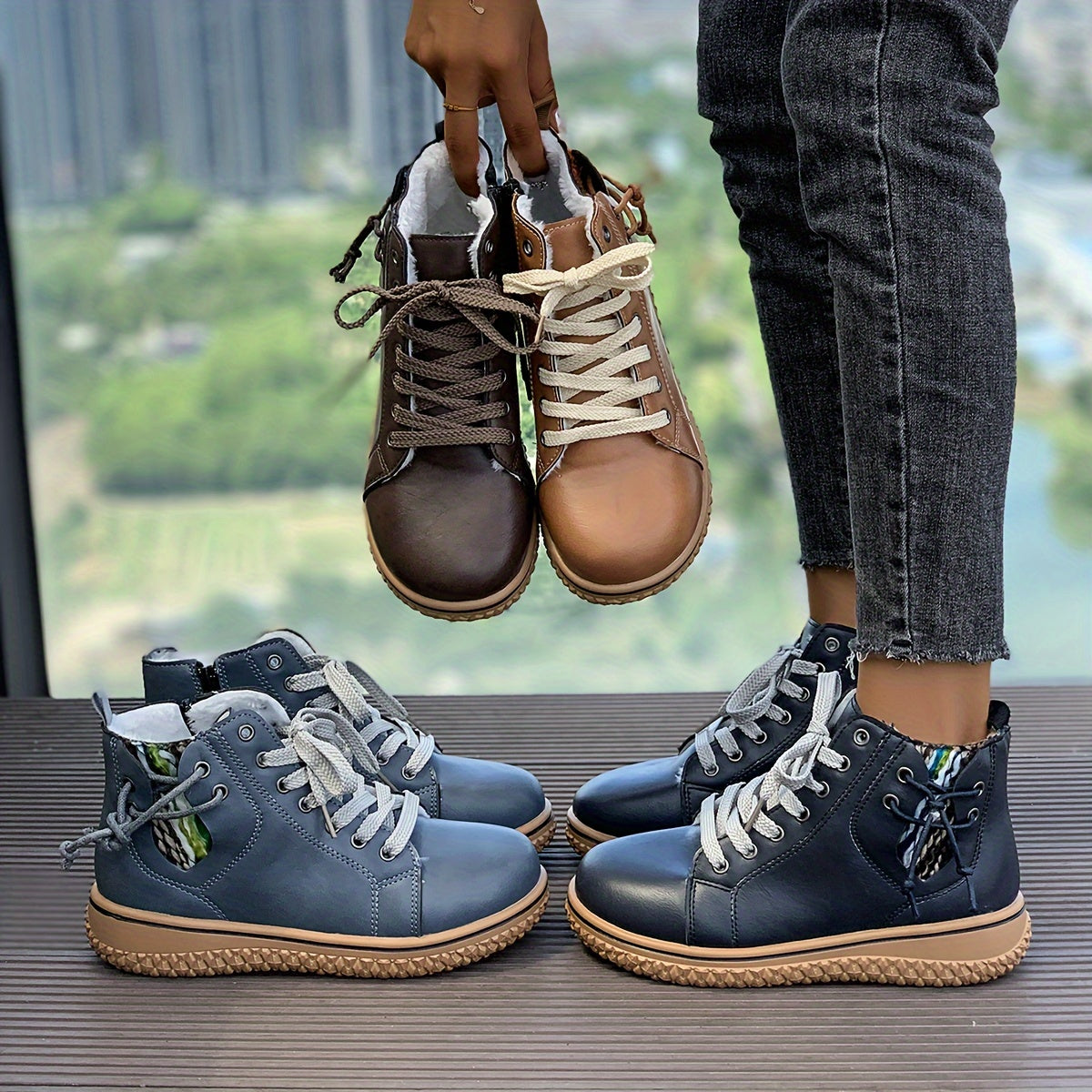 Women's Lace-Up Ankle Boots