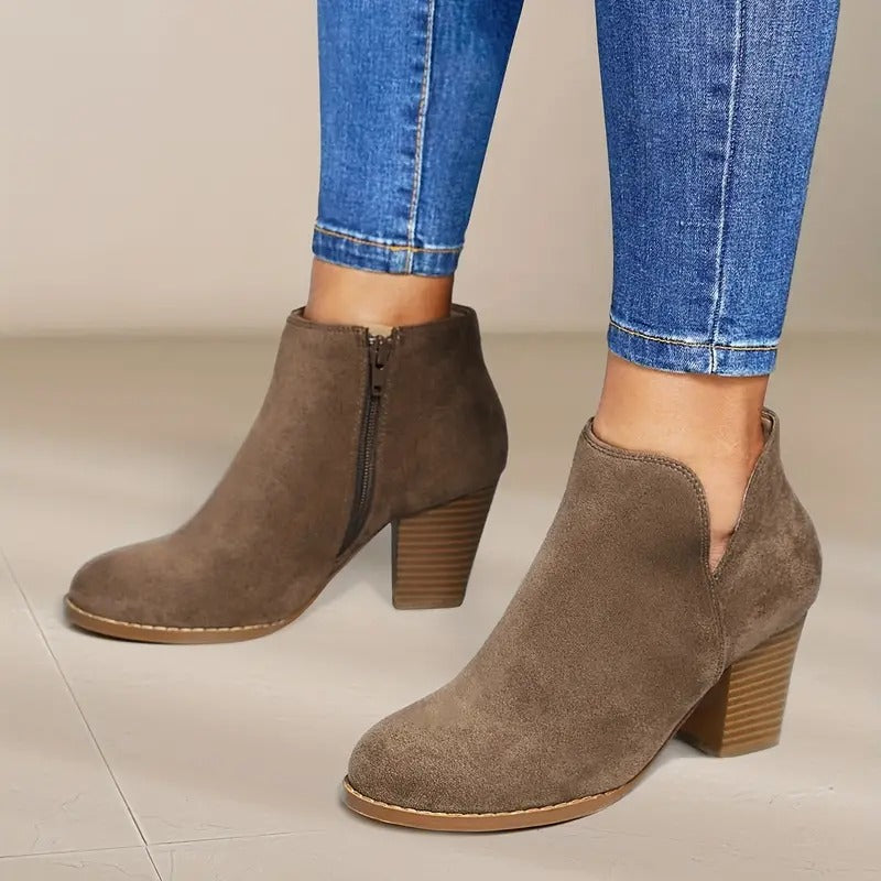 Women's Chunky Heel Ankle Boots