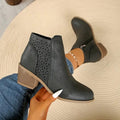 Women's Durable Chunky Ankle Boots