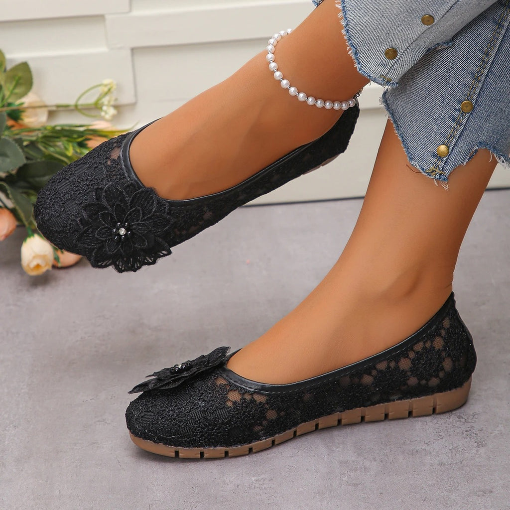 Women's Floral Mesh Slip-on Loafer