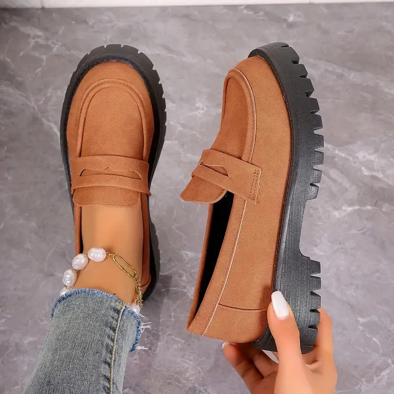 Women's Fabric Lining Loafers
