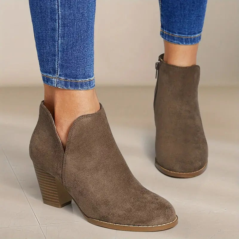 Women's Chunky Heel Ankle Boots