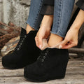 Women's Solid Color Fuzzy Boots