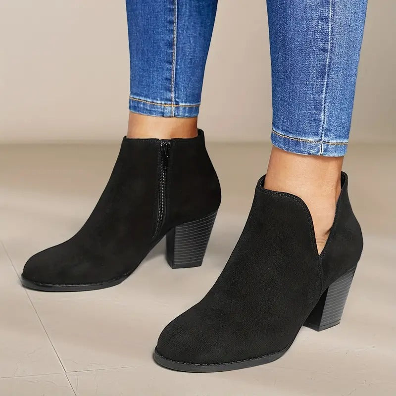 Women's Chunky Heel Ankle Boots
