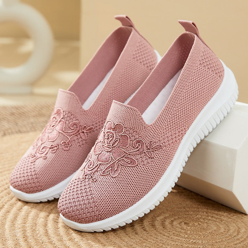 Women's Rose Breathable Flat Shoes
