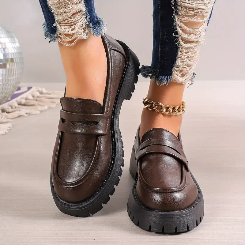 Women's Fabric Lining Loafers