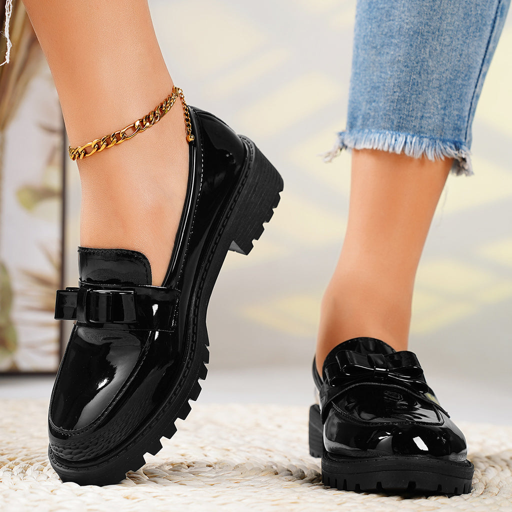 Womens Leather Soft Sole Loafers