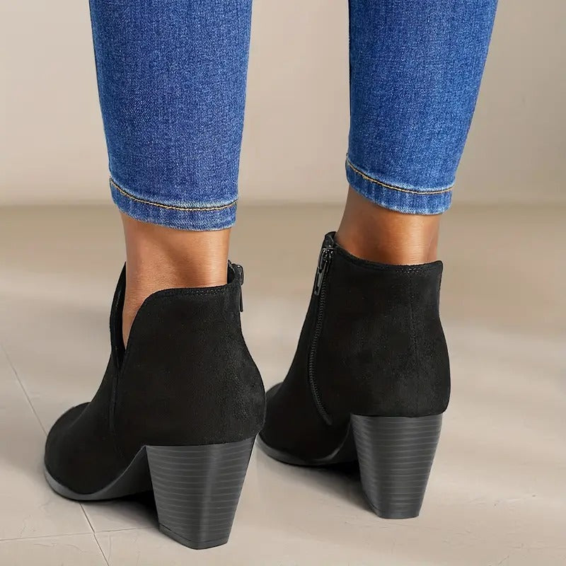 Women's Chunky Heel Ankle Boots