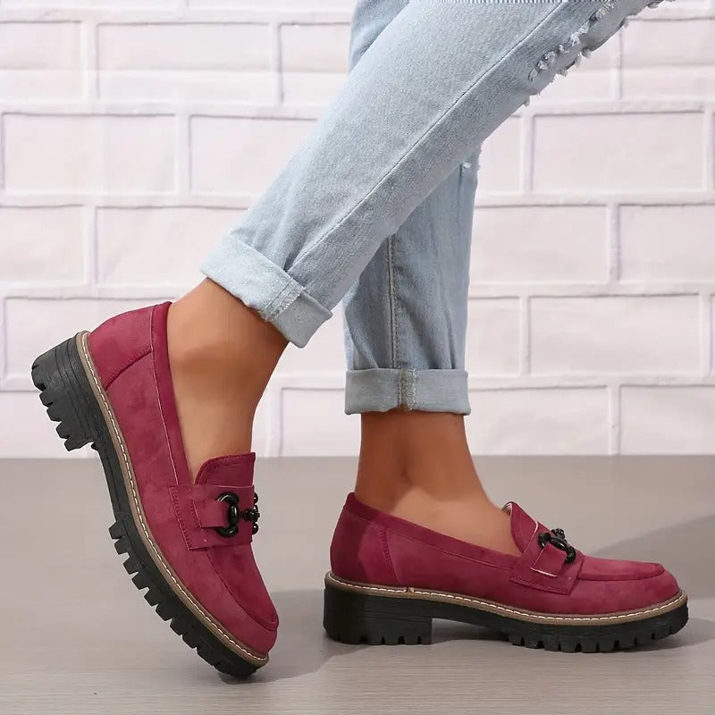 Womens Premium Platform Loafers