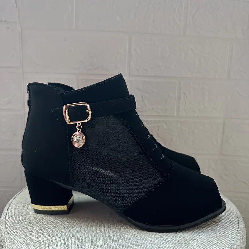 Elegant Breathable Mesh High Heel Pumps