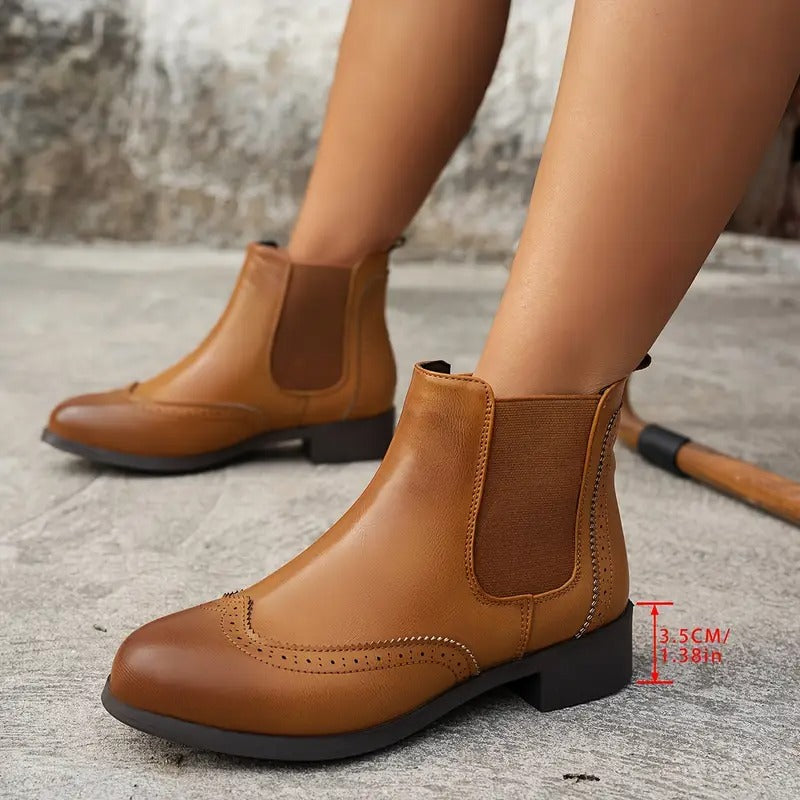 Women's Brogue Chelsea Boots