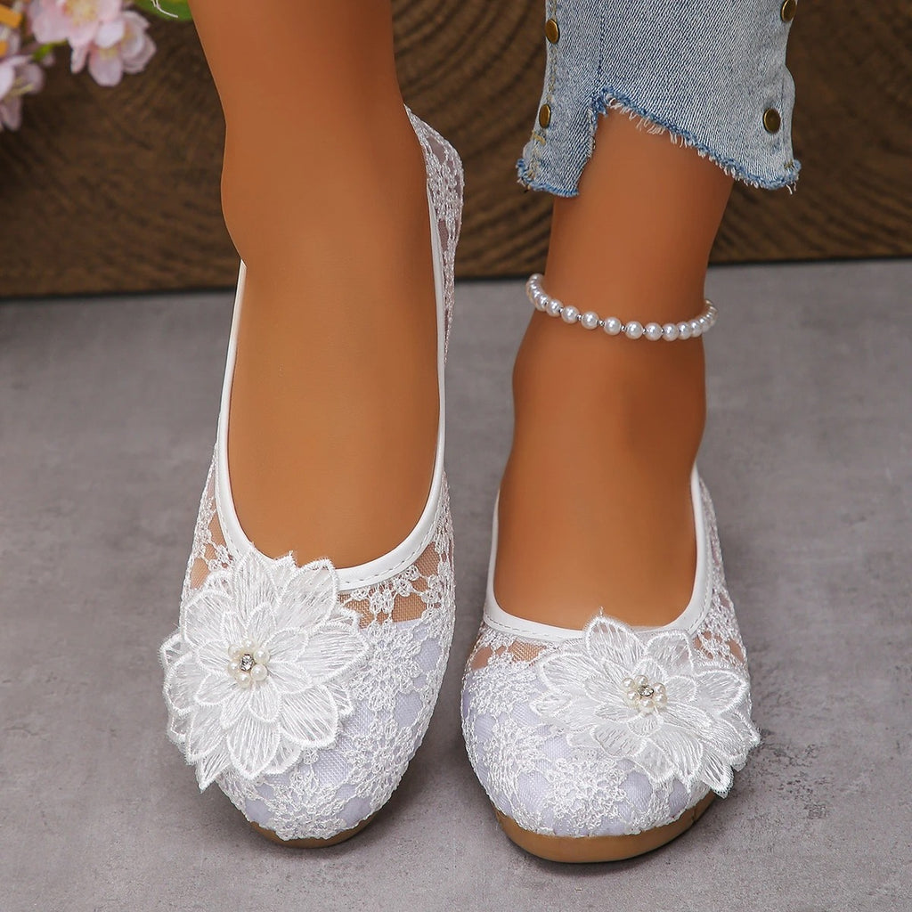 Women's Floral Mesh Slip-on Loafer
