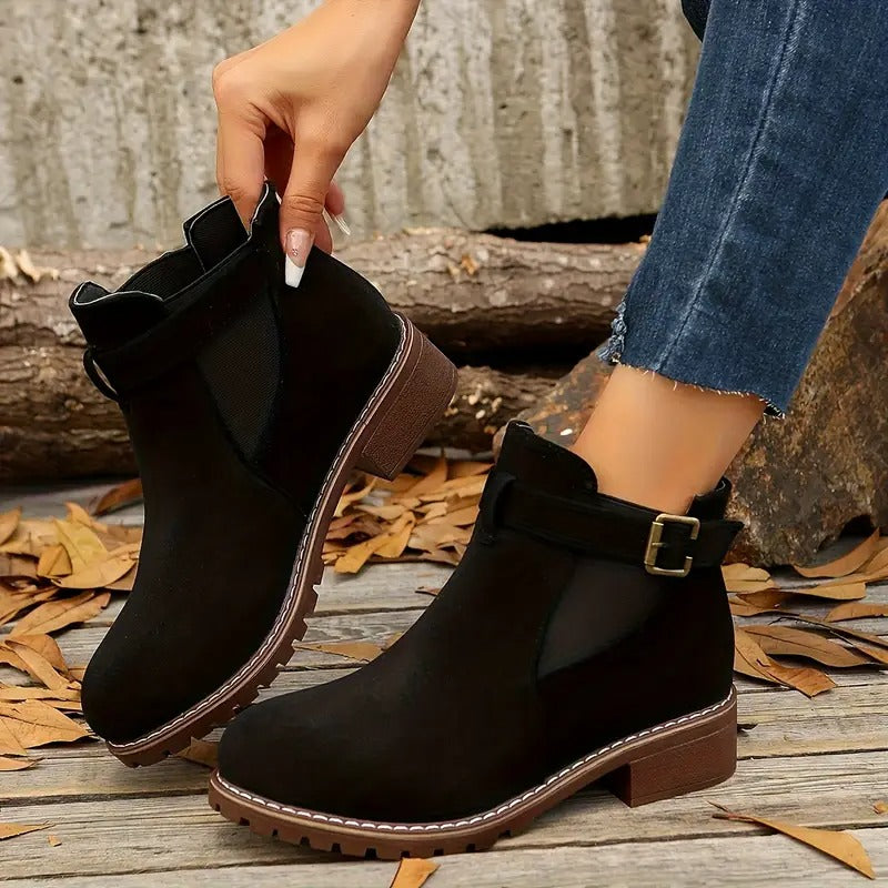 Women's Versatile Slip-On Ankle Boots