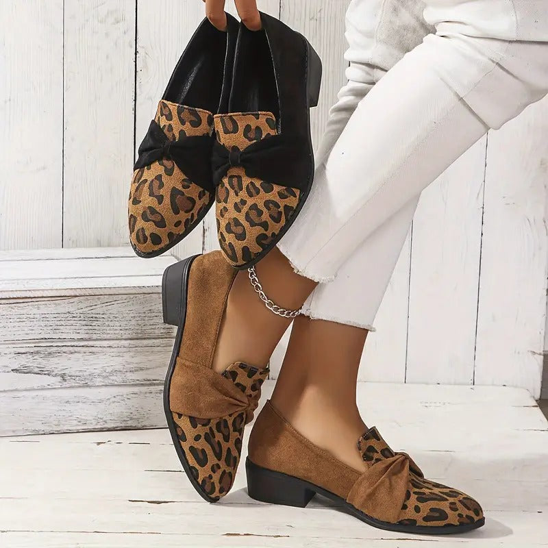 Women'S Leopard Oxford Shoes