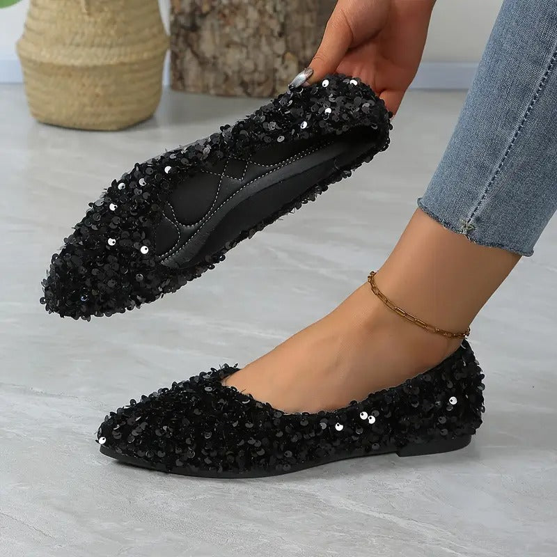 Elegant French Style Pointed Toe Flats