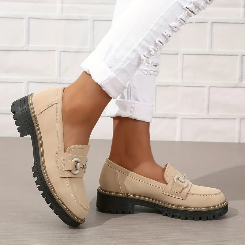 Womens Premium Platform Loafers