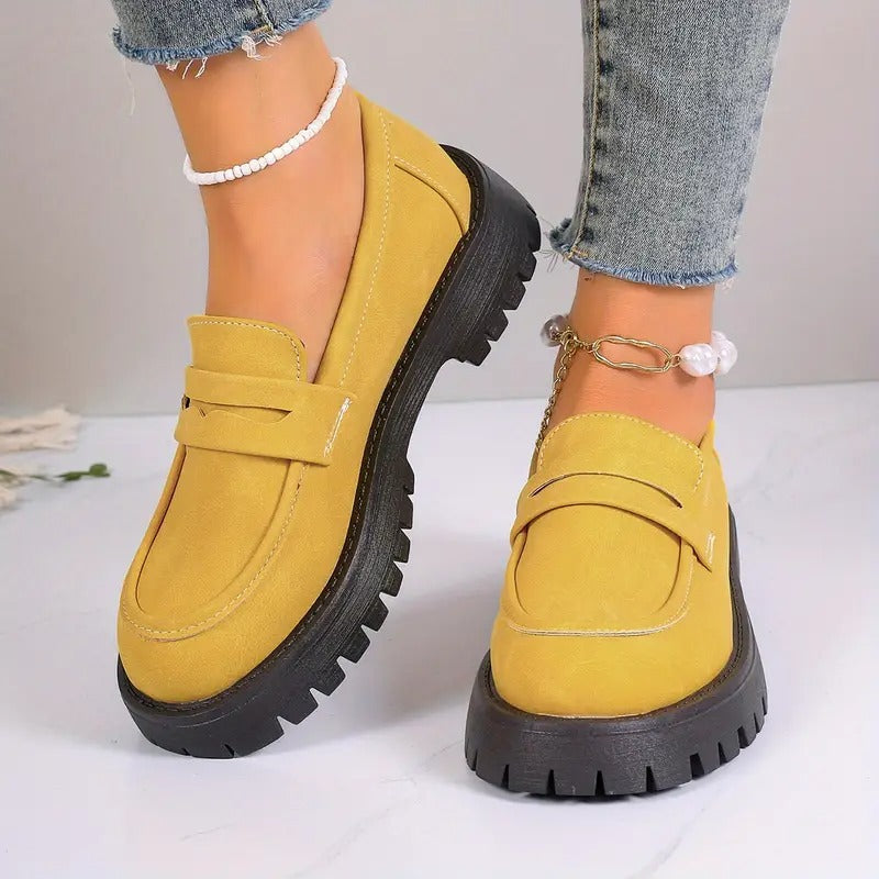 Women's Fabric Lining Loafers