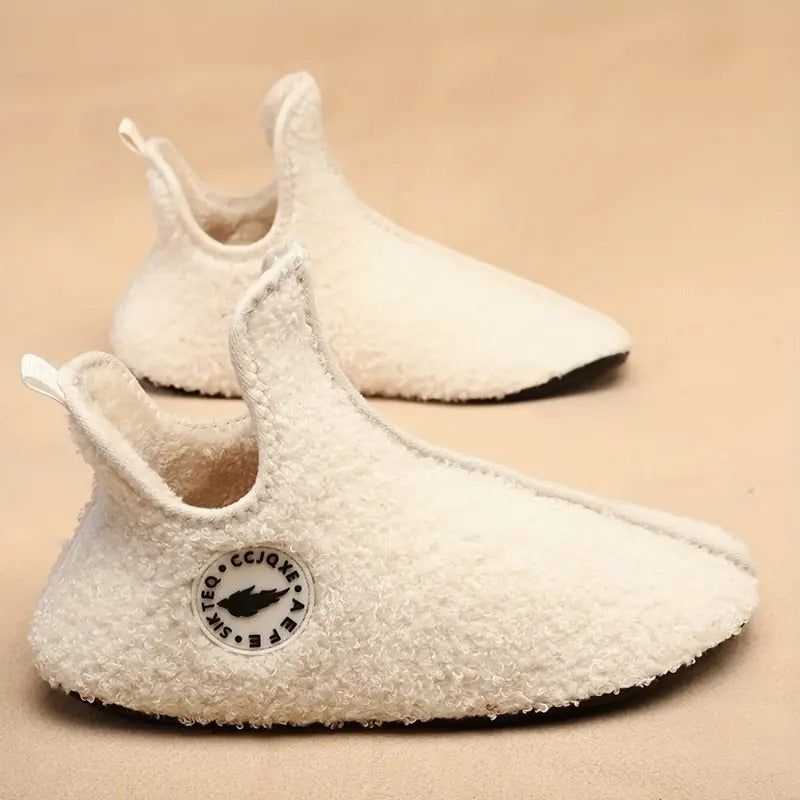 Solid Color Fluffy Boots