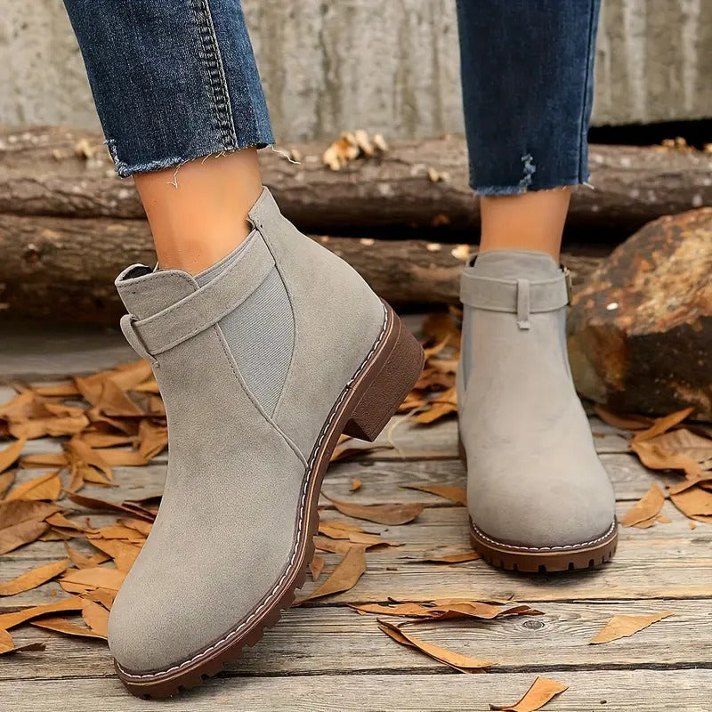 Women's Versatile Slip-On Ankle Boots