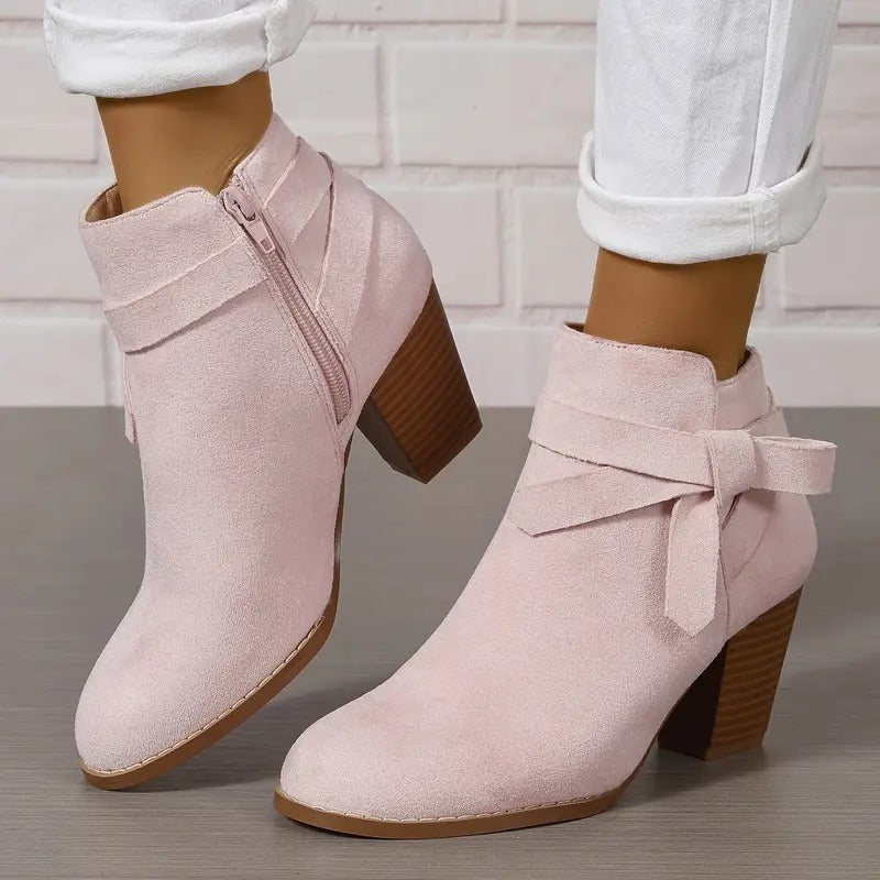 Women's Zipper Closure Ankle Boots