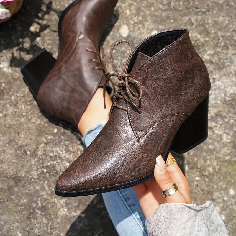 Women's Stunning Lace Up Platform Boots