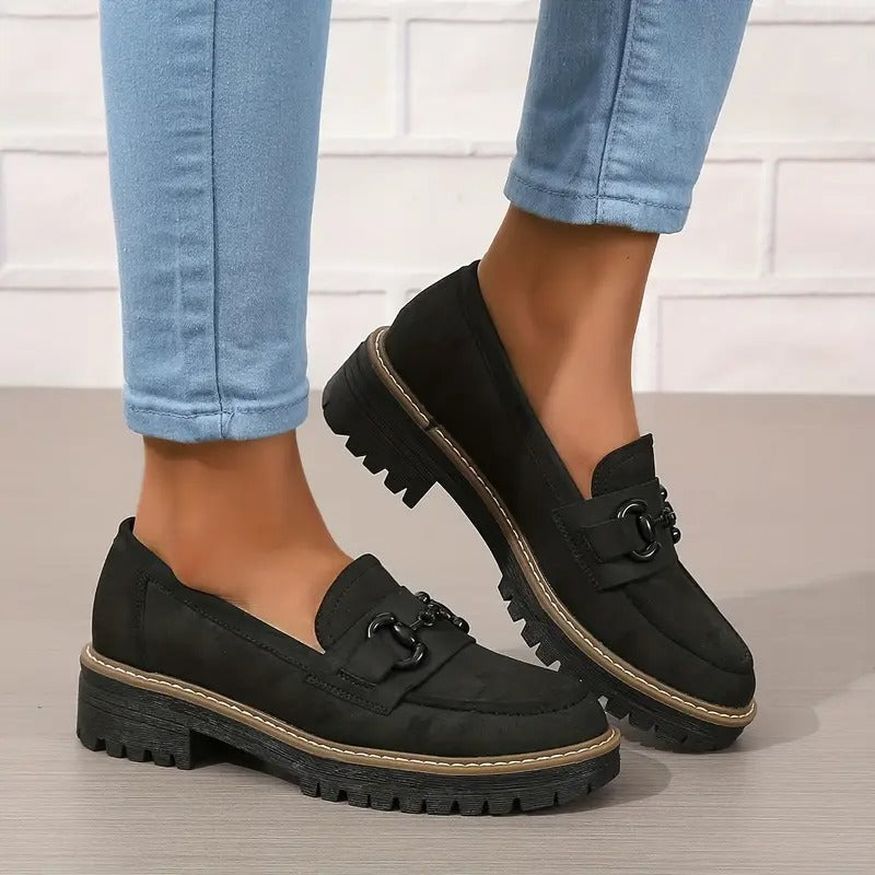 Womens Premium Platform Loafers