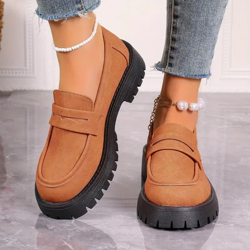 Women's Fabric Lining Loafers
