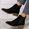 Women's Chunky Heel Chelsea Boots