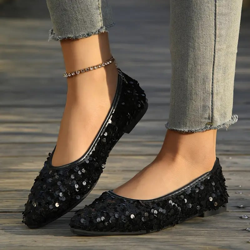 Elegant French Style Pointed Toe Flats