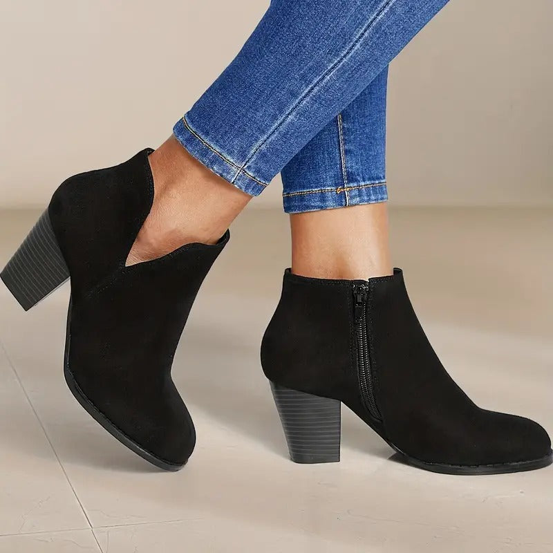 Women's Chunky Heel Ankle Boots
