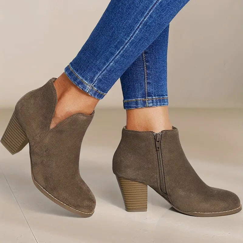 Women's Chunky Heel Ankle Boots