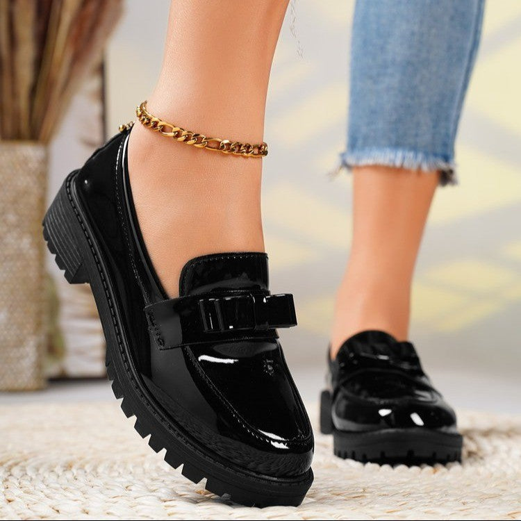 Womens Leather Soft Sole Loafers