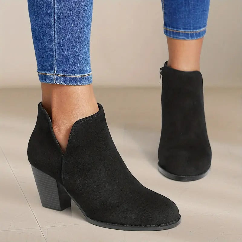 Women's Chunky Heel Ankle Boots