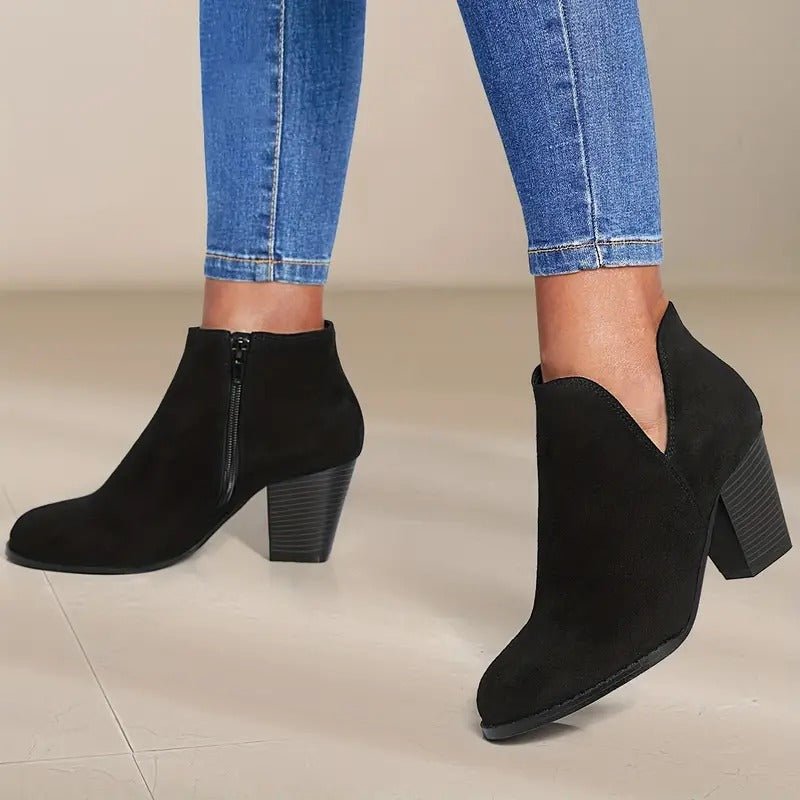 Women's Chunky Heel Ankle Boots