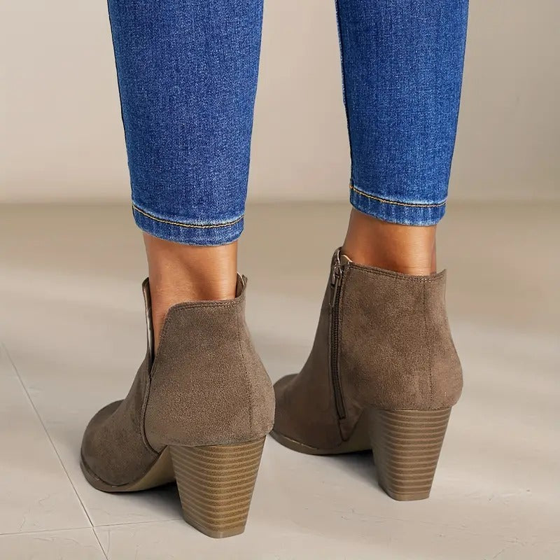 Women's Chunky Heel Ankle Boots